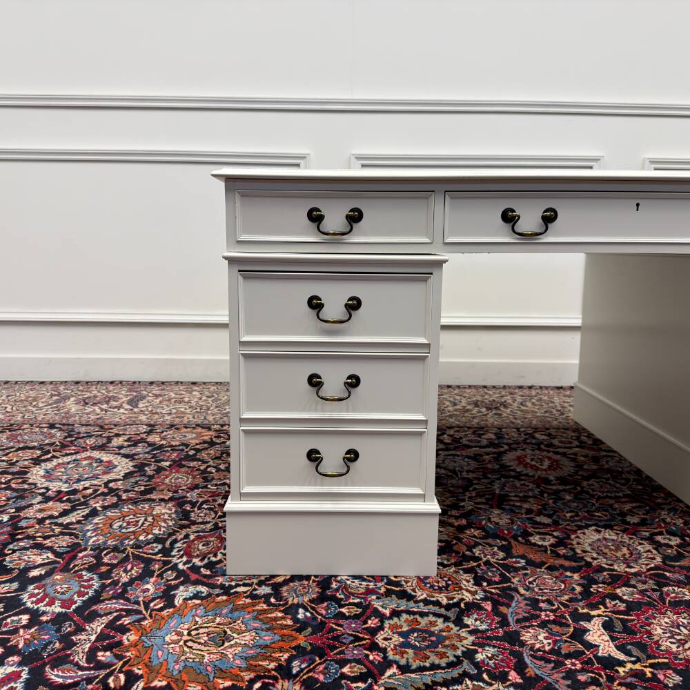 Classic English White Desk Partnerdesk