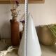 Vintage cone lamp in white opaline glass – SCE edition, France 1980s
