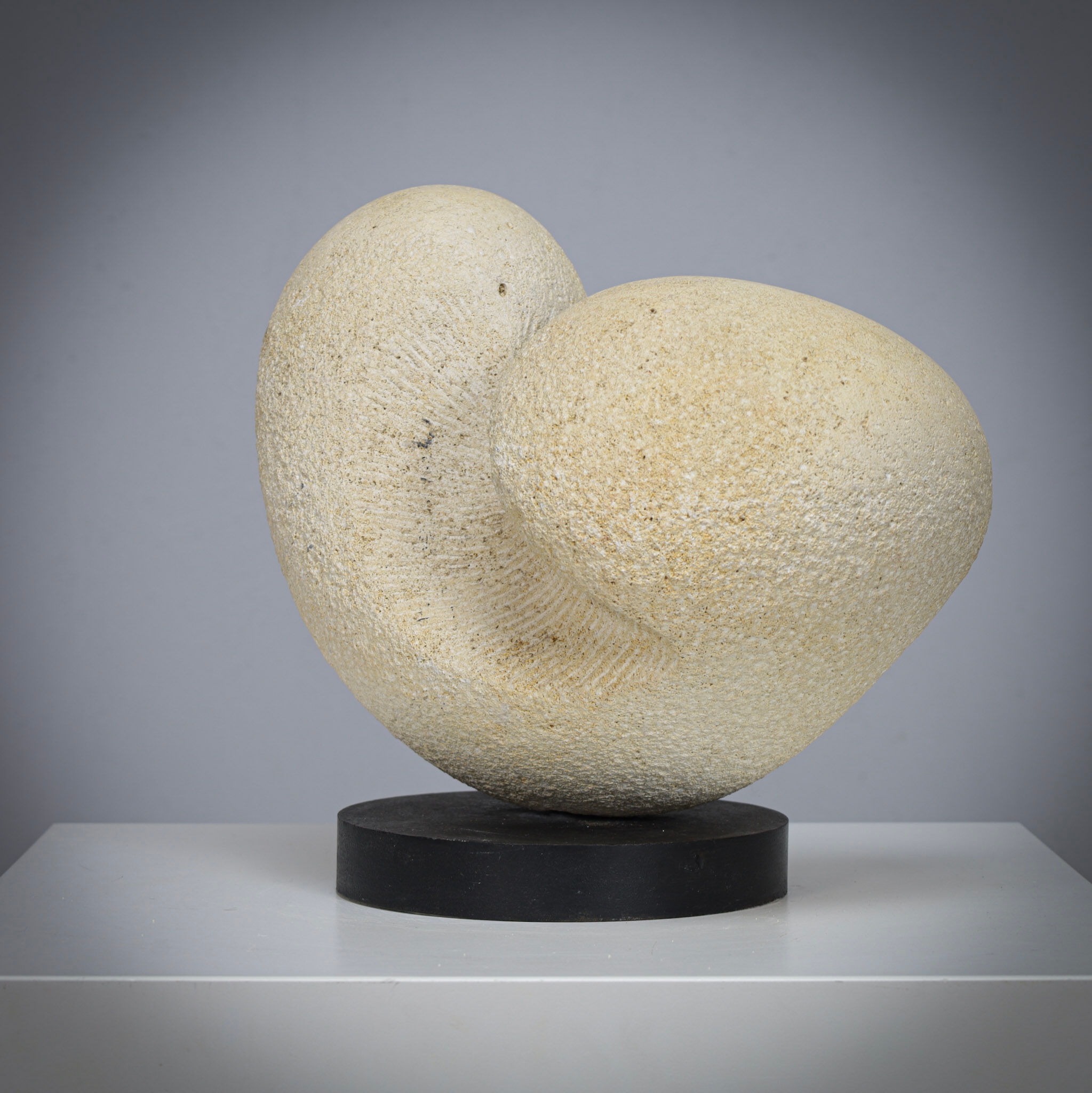 Modernist sandstone sculpture by Ineke van Zuuren, Netherlands, 1980s