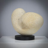 Modernist sandstone sculpture by Ineke van Zuuren, Netherlands, 1980s