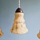 Art Deco pendant light in marbled opaline glass, 1920s-30s