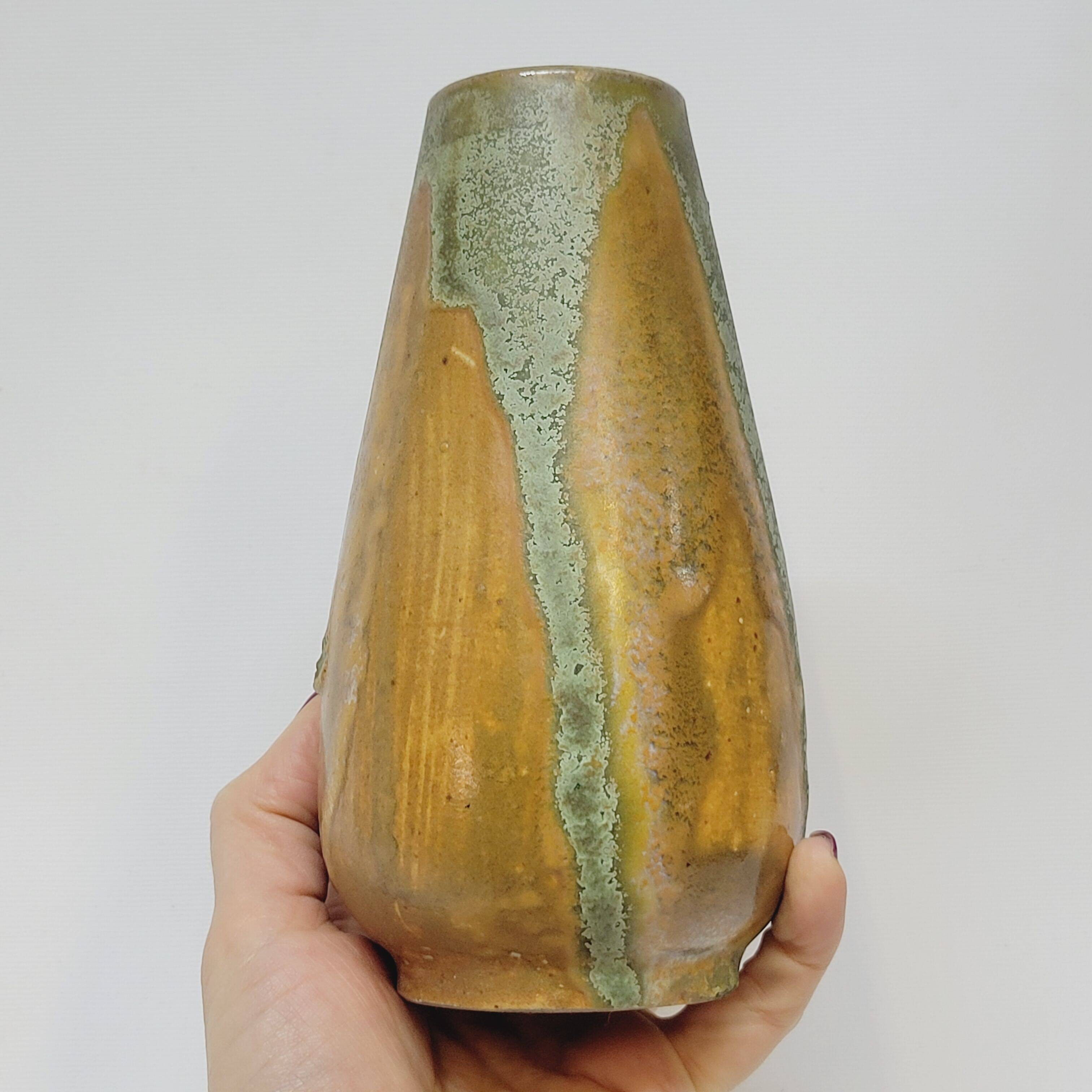 Enameled Stoneware Vase L'artisan L Artisan Pratique Art Nouveau Style Denbac