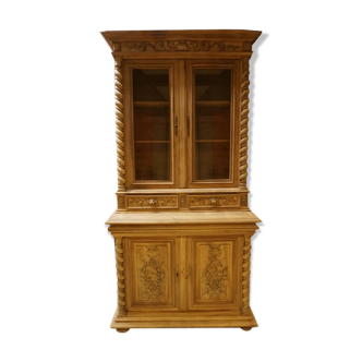 Library showcase carved wood