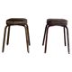Paire de tabourets en simili-cuir, 1970, Allemagne