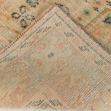 6x10 Peach Orange Large Vintage Rug, 184x290 Cm