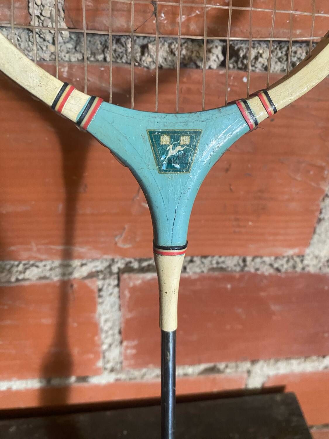 Pair of Vintage Badminton Rackets Wood + Metal from the 1950s #D579