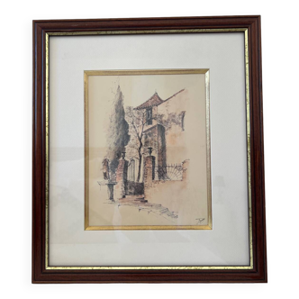 Watercolor rue de Provence