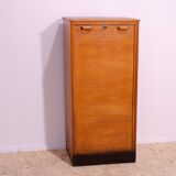 Roller blind cabinet by Interier Paraha, 1950s, Czechoslovakia