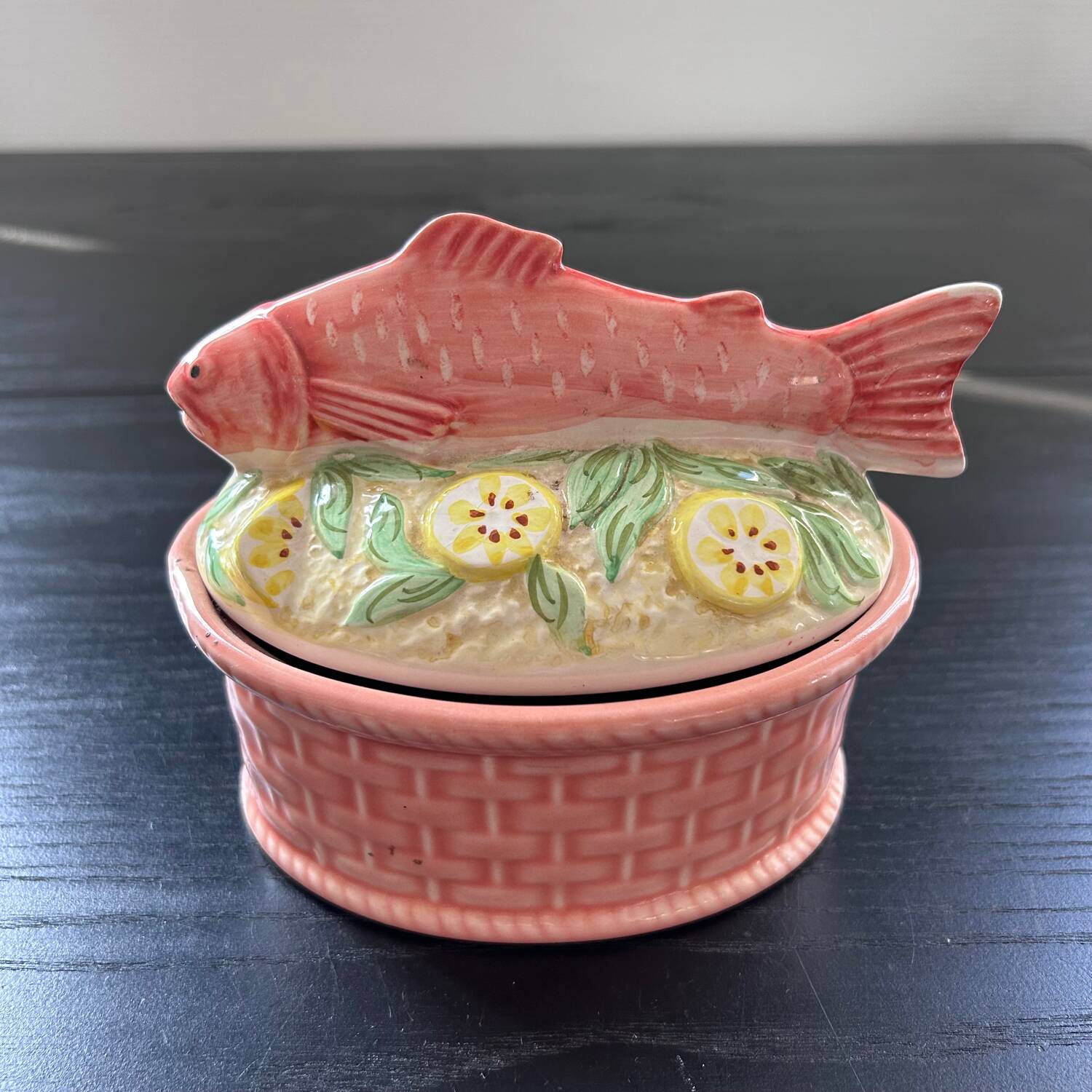 Terrine poisson et citrons en barbotine