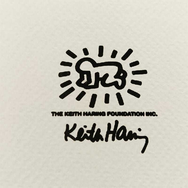 1990s Keith Haring Limited Edition Lithograph Numbered in Pencil.