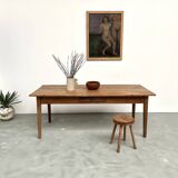 1950s farmhouse table, oak and pine