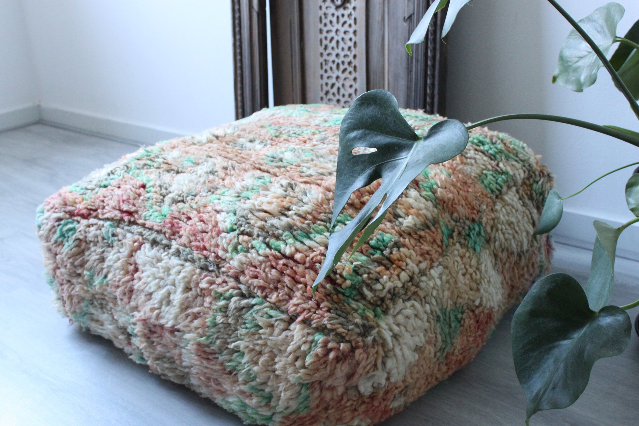 Moroccan Boujad floor pillow 'peridot'