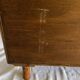 Commode  vintage en rotin et cannage