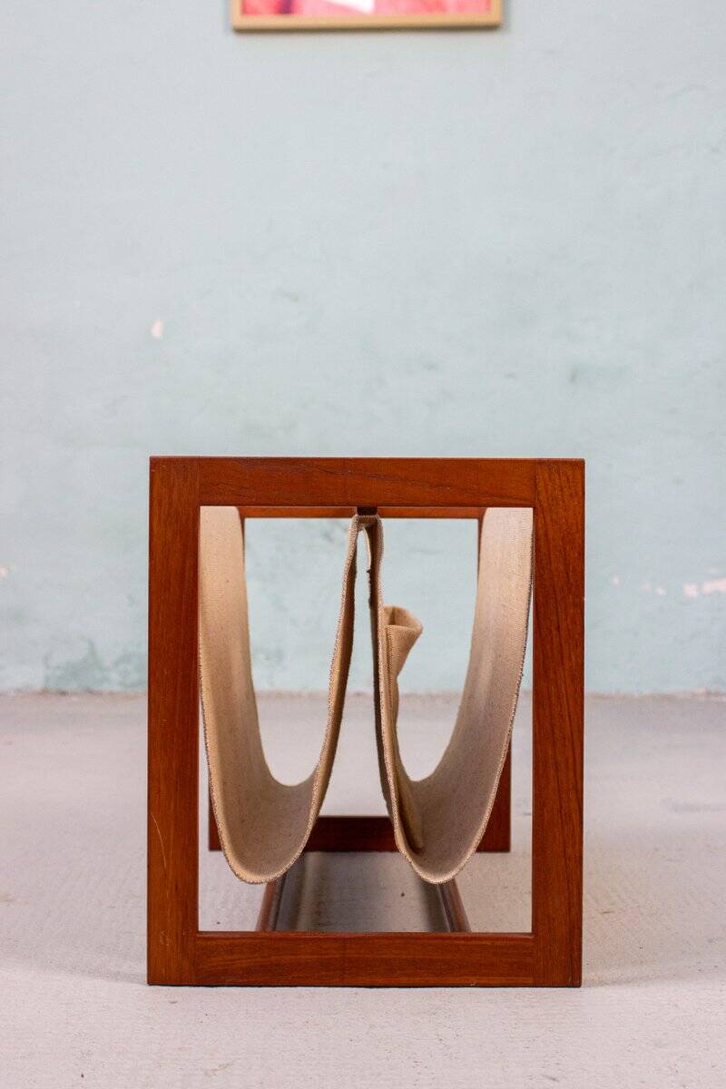 Vintage Teak Magazine Rack by Aksel Kjersgaard, 1960s