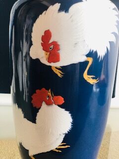 Hand-painted limoges porcelain vase
