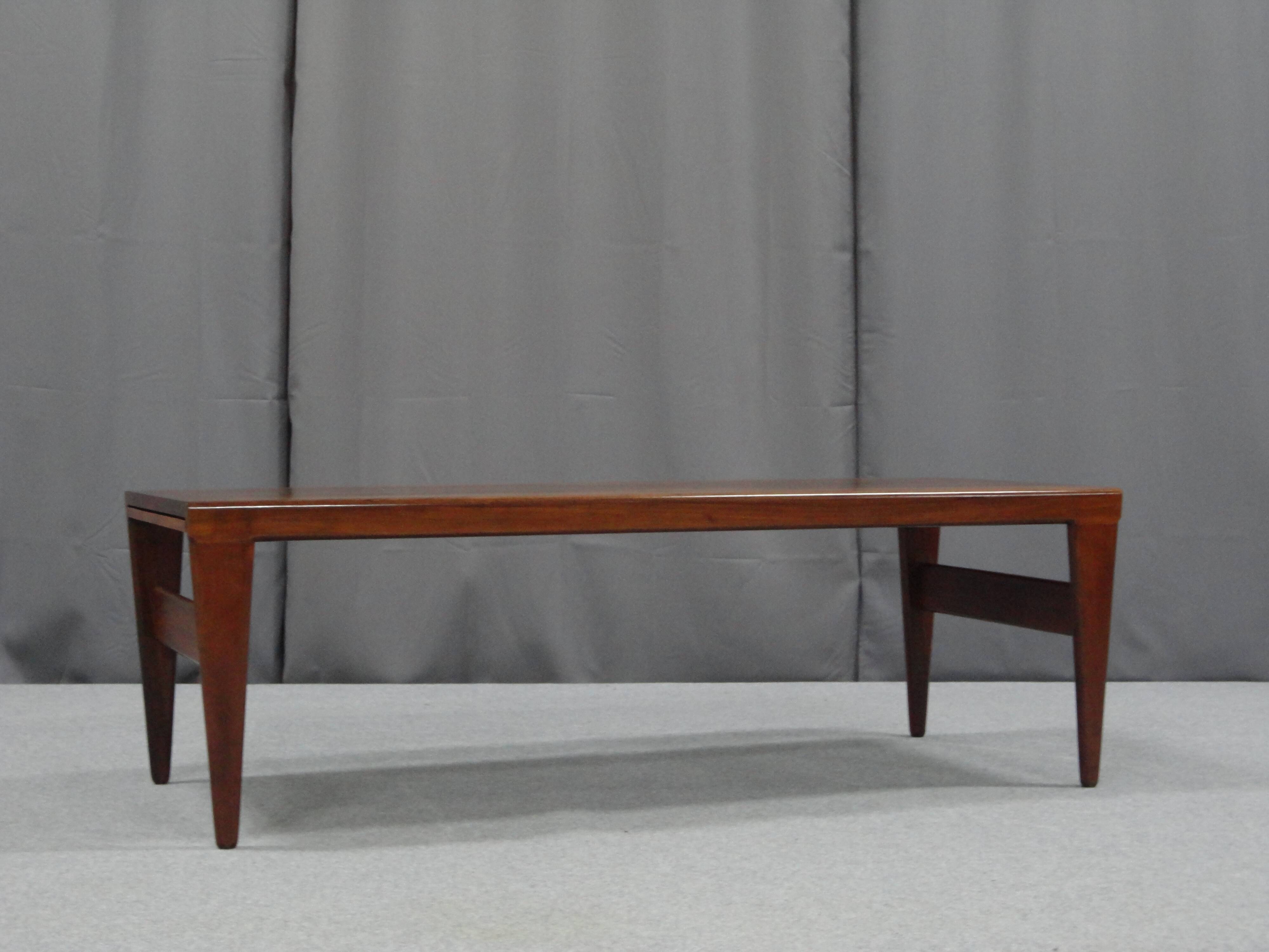 Rosewood coffee table from rio 1960