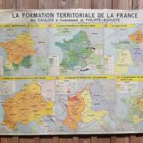 MDI school map "The territorial formation of France"