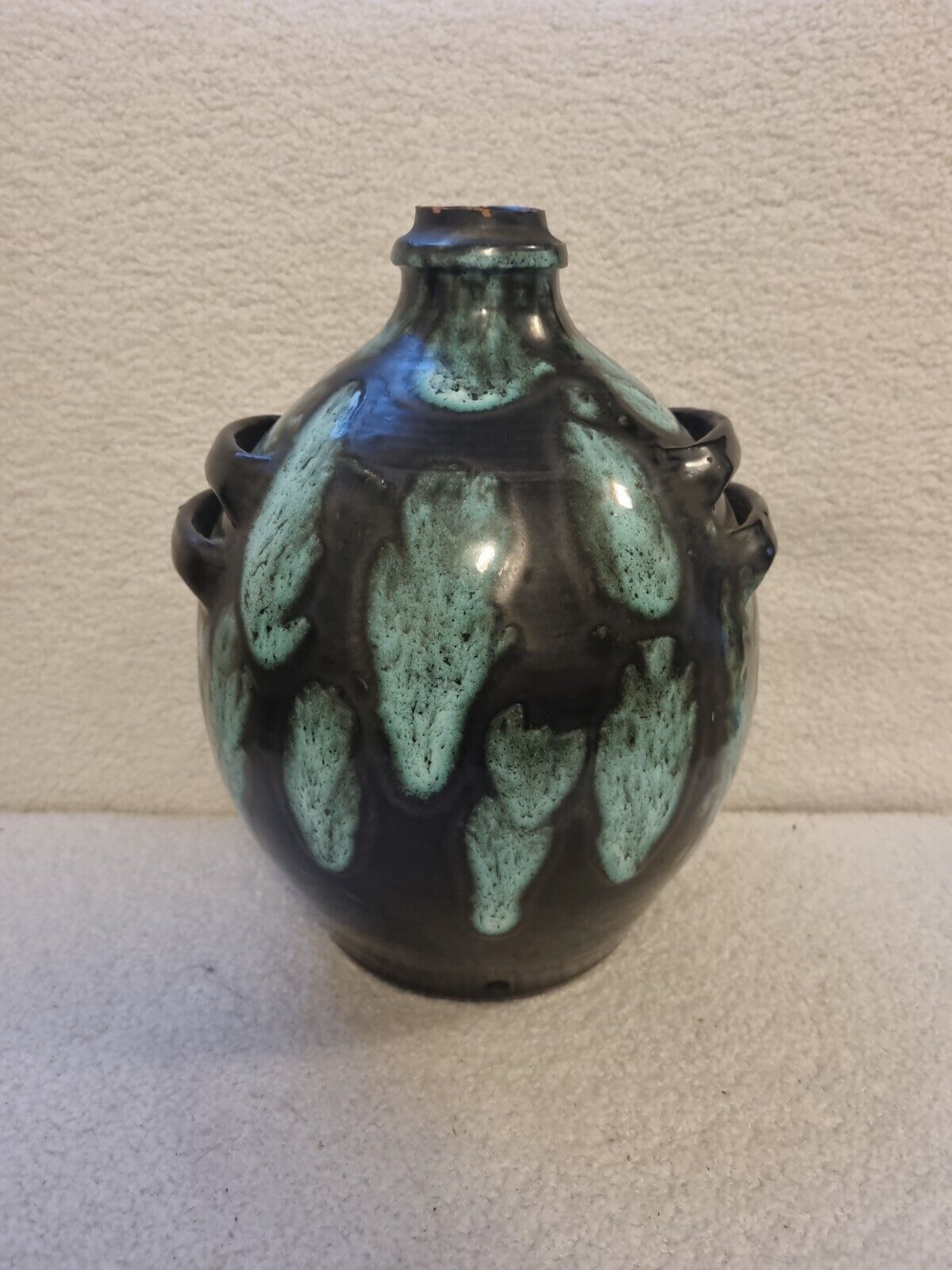 Vase ball with handles art deco year 30