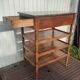 4-shelf marble top cabinet