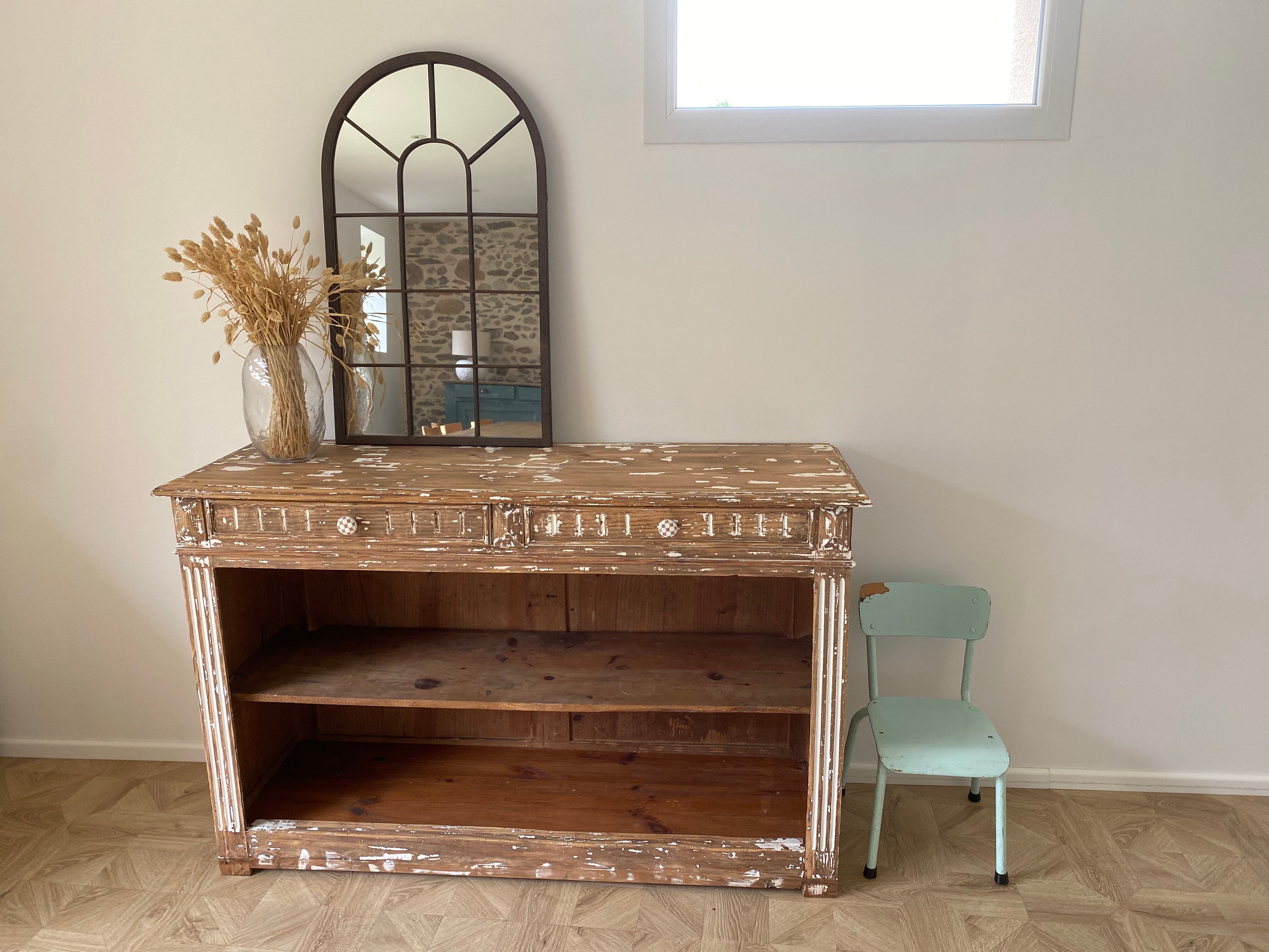 Wooden open buffet