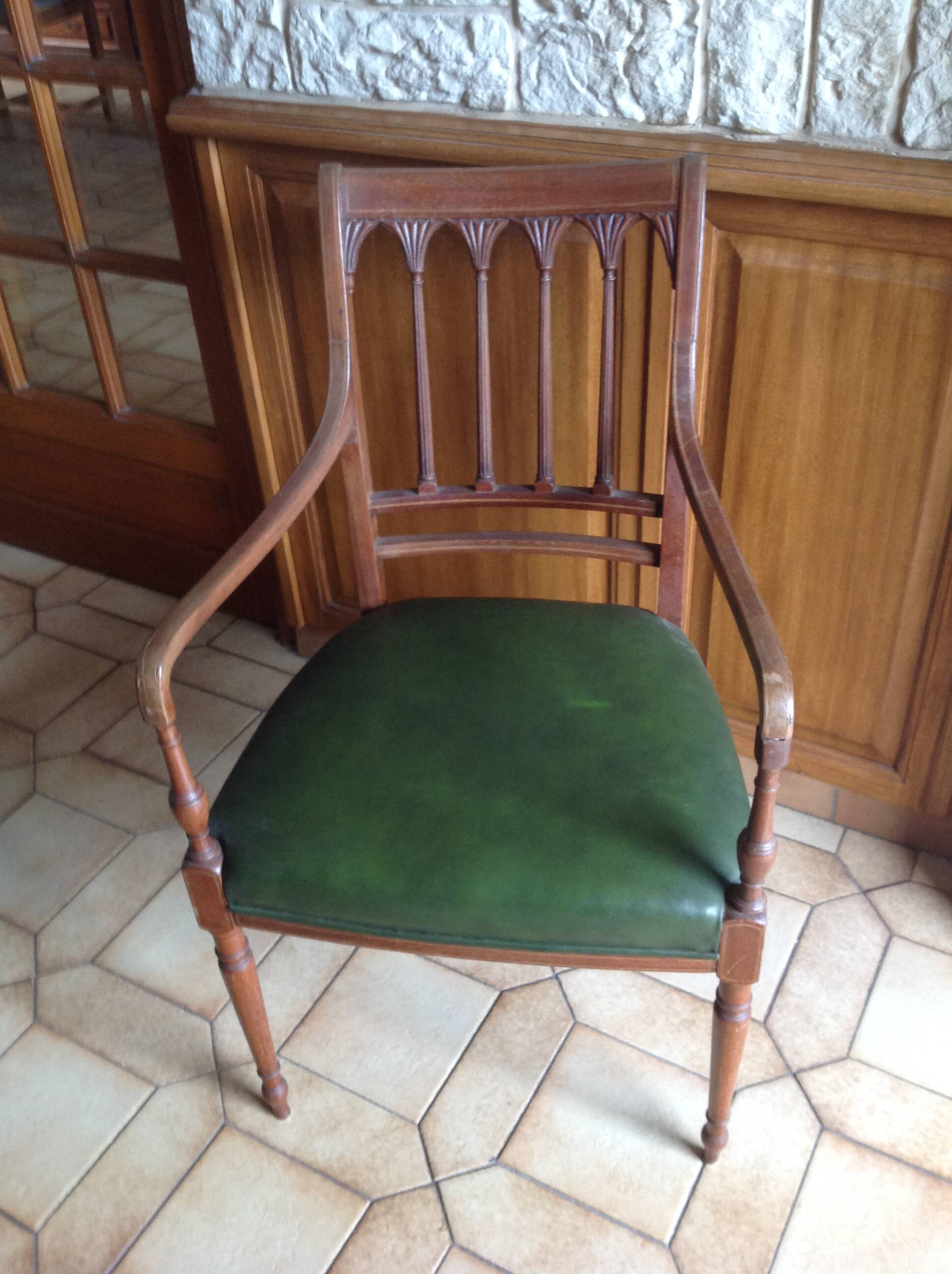 Fauteuil Anglais style Sheraton