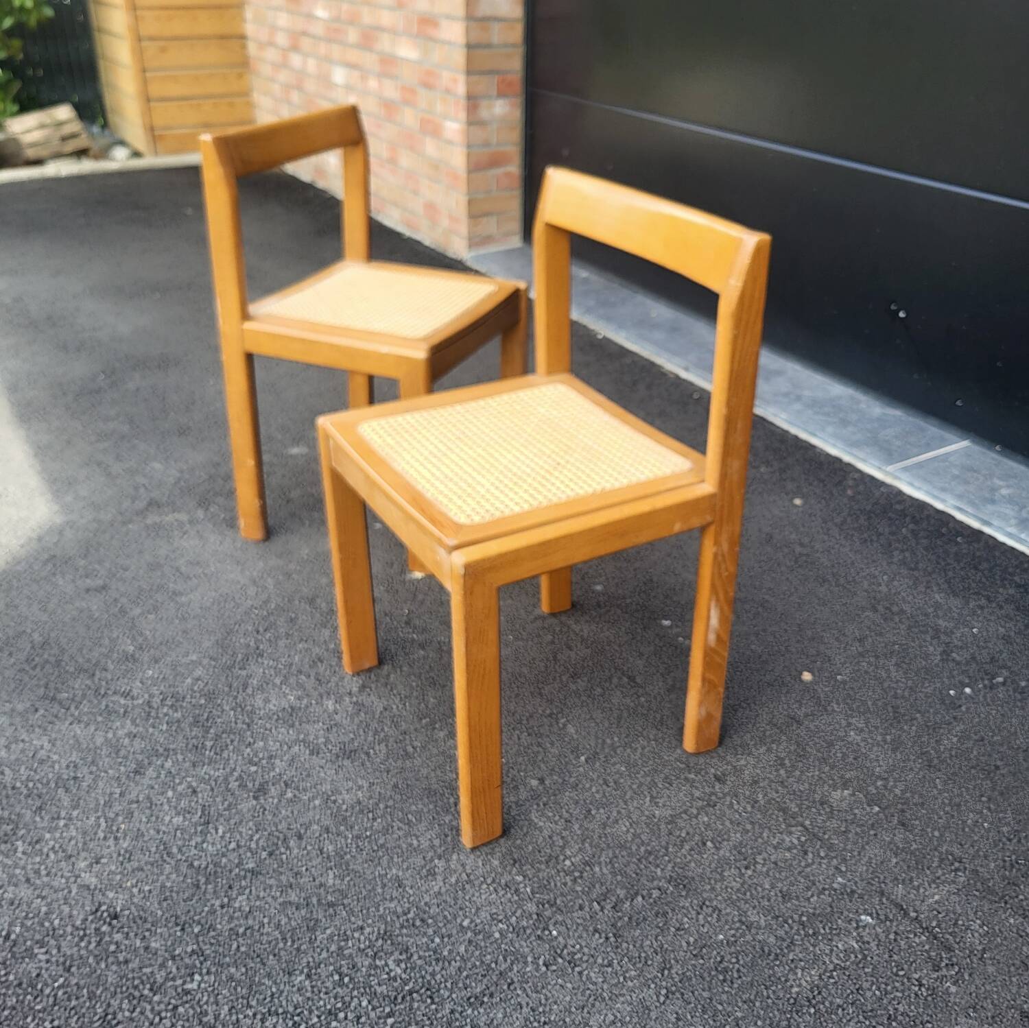 Italian caned chairs