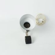 Lampes spots à pince en chrome nickelé pour étagère string, tête de lit.