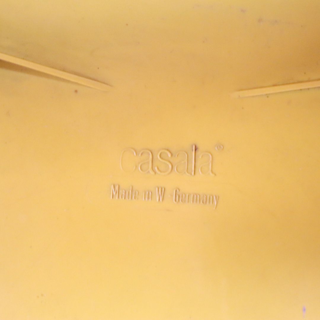 Space Age yellow Casala Stool by Alexander Begge