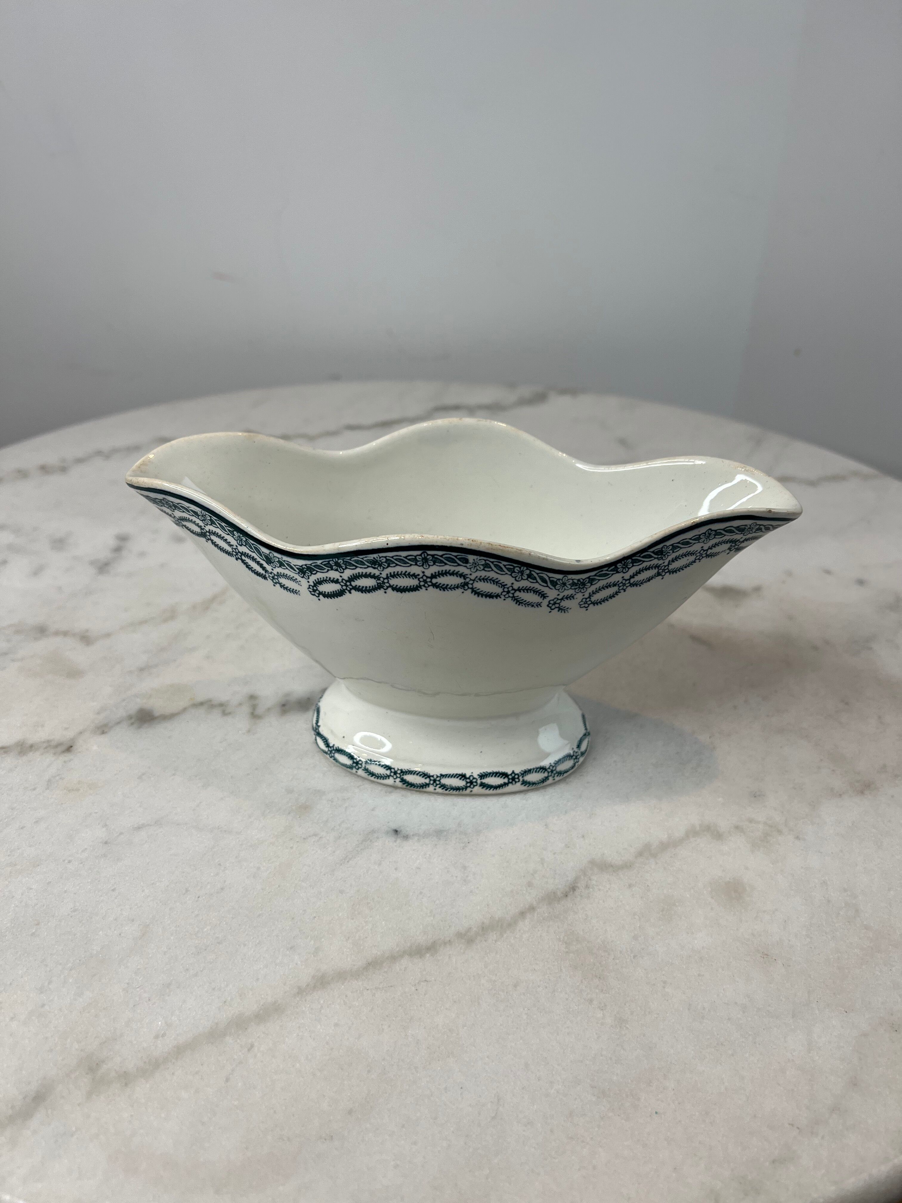 Ironstone sauce boat Saint-Amand