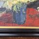 Signed painting by Idka Cohen, oil on canvas, still life with flowers, year
