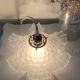 Antique pleated pendant light