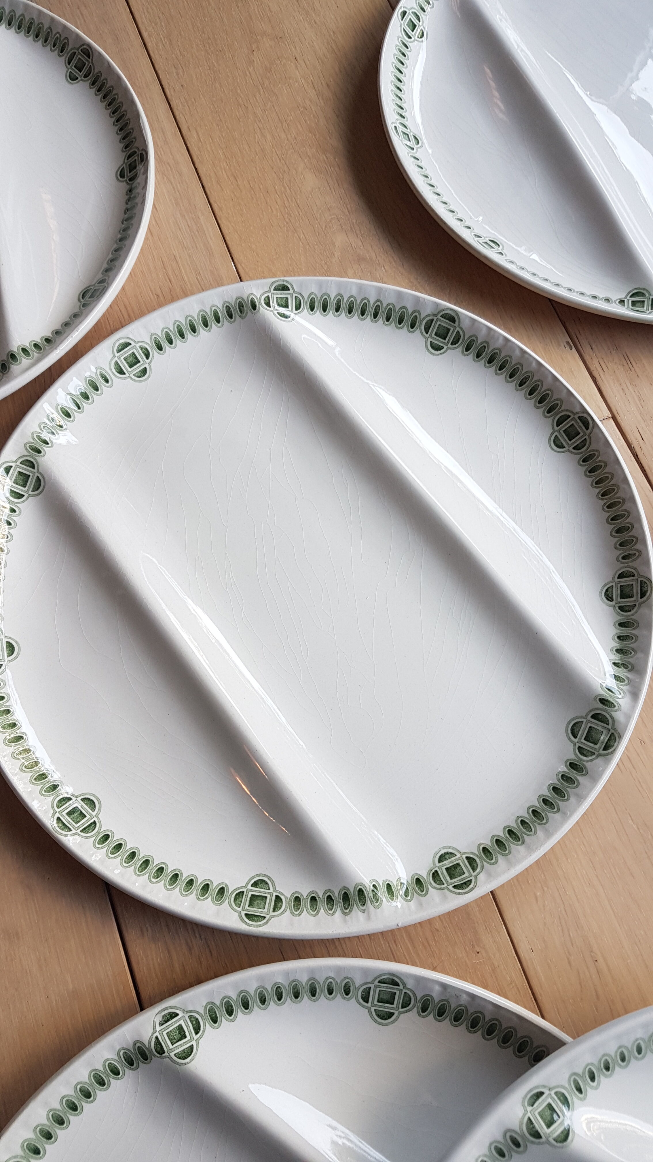 Set of 9 plates Creil and Montereau