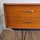 Scandinavian teak and metal sideboard