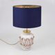 Ceramic lamp, new electrical system and lampshade.