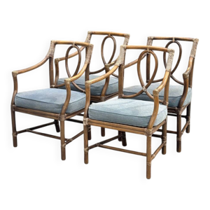 Ensemble de 4 chaises - coussin