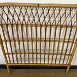 Vintage bamboo and rattan headboard