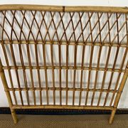Vintage bamboo and rattan headboard
