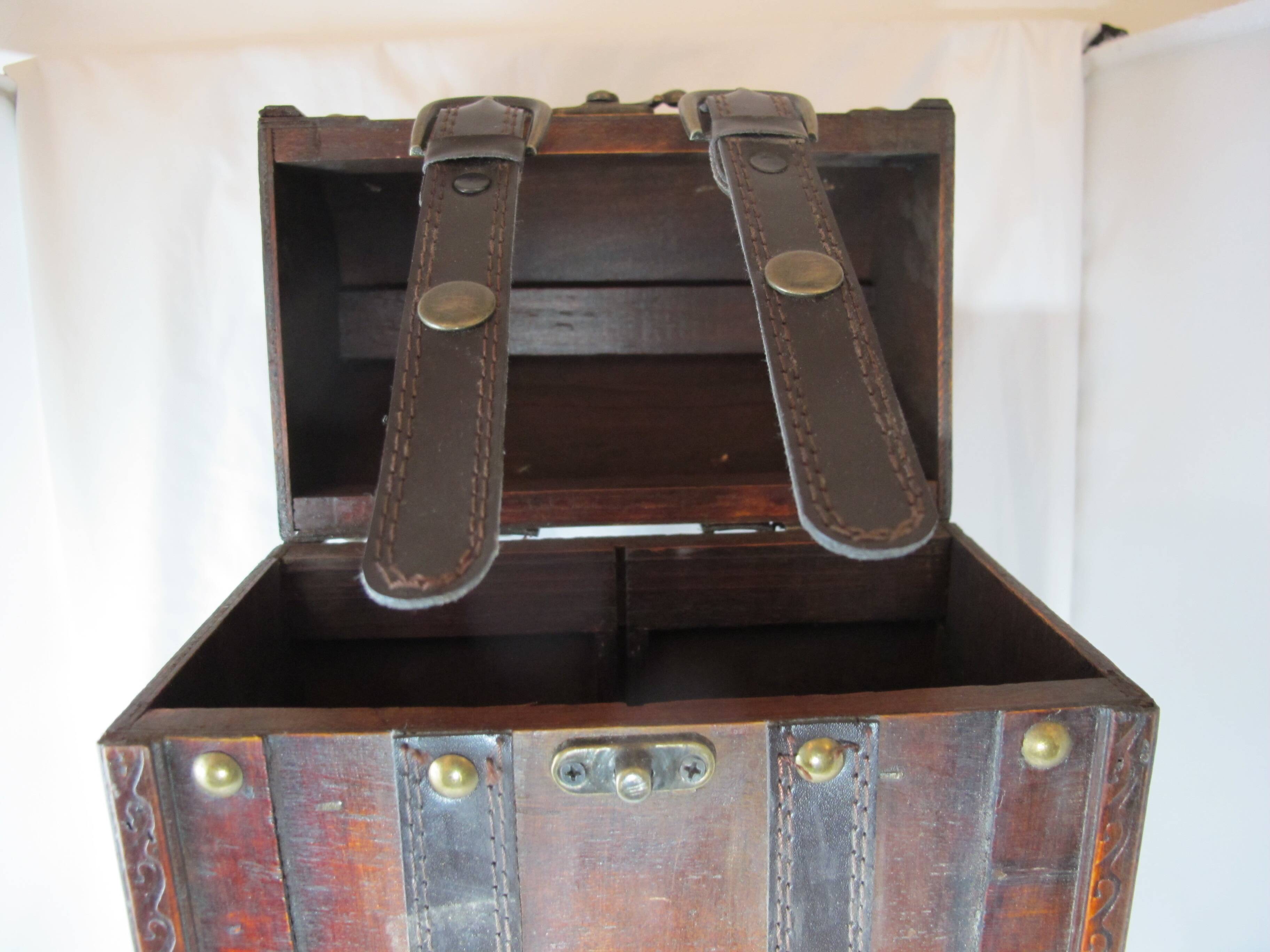 Boîte porte-bouteille en bois
