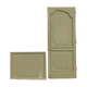 19th century patinated oak door and impost