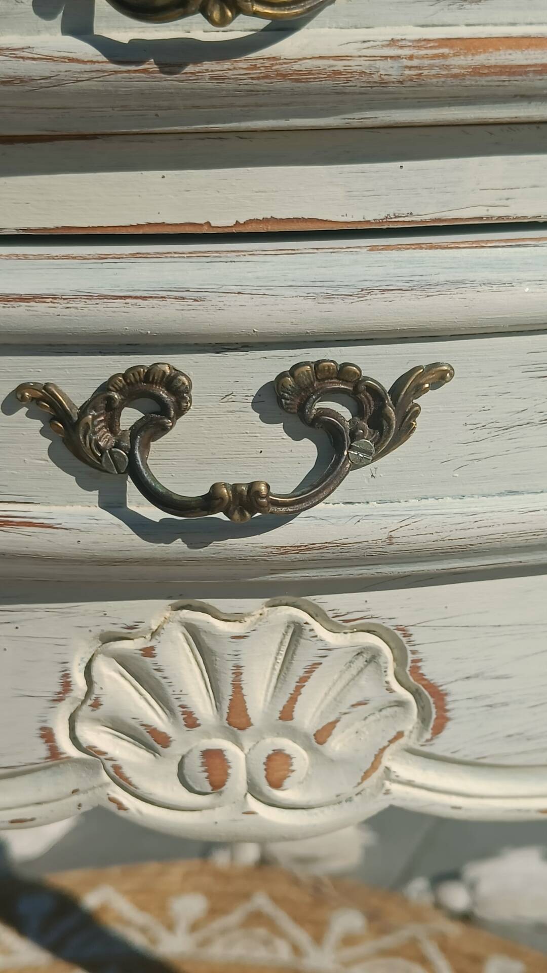Louis XV bedside table with patina