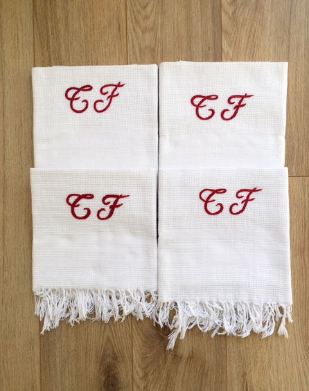 Old honeycomb towels