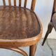 Set of 4 vintage Baumann style bistro restaurant chairs 1950s