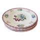 Lot de 5 assiettes plates, signé Longwy