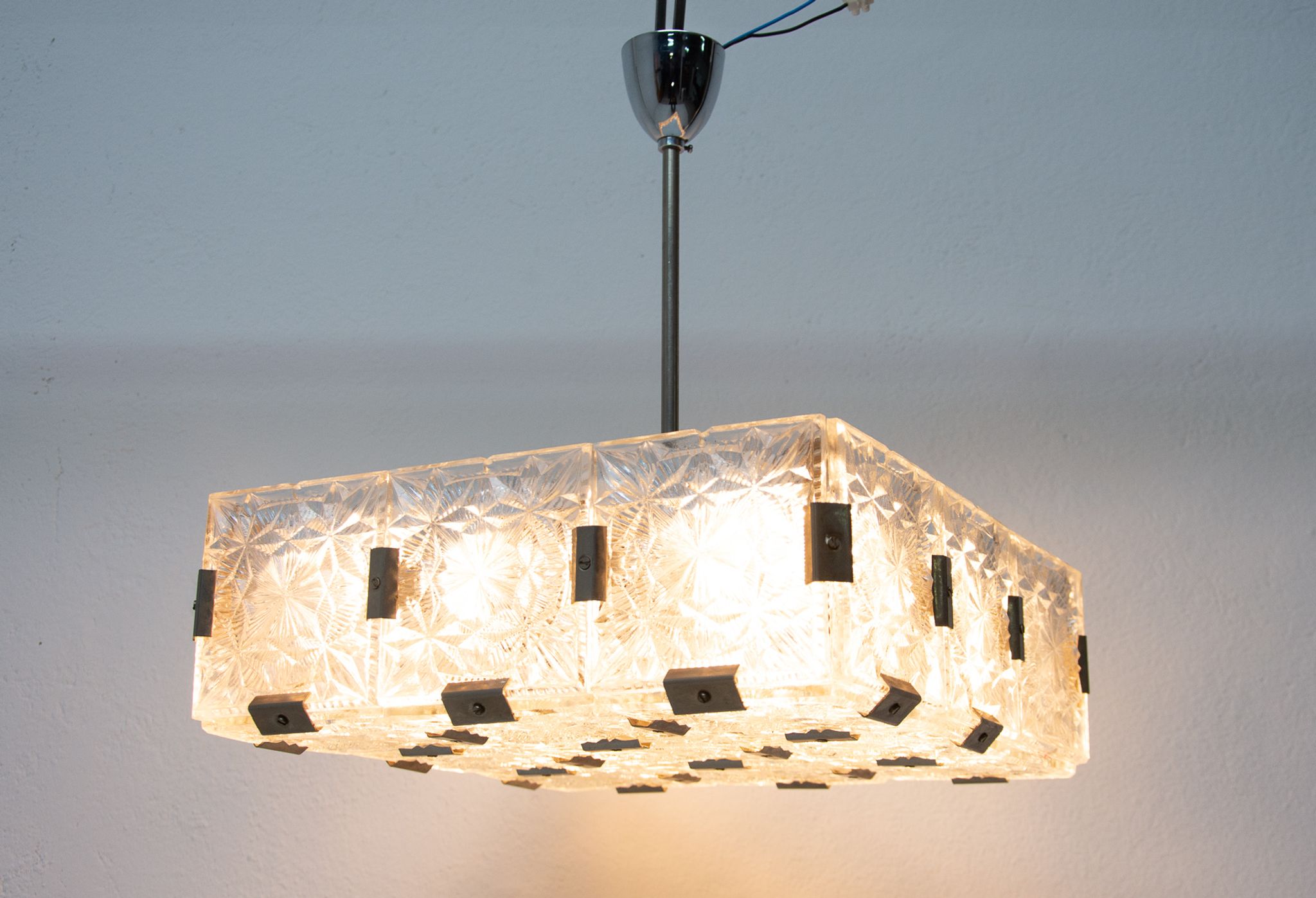 Hanging lamp by Kamenický Šenov, 1970