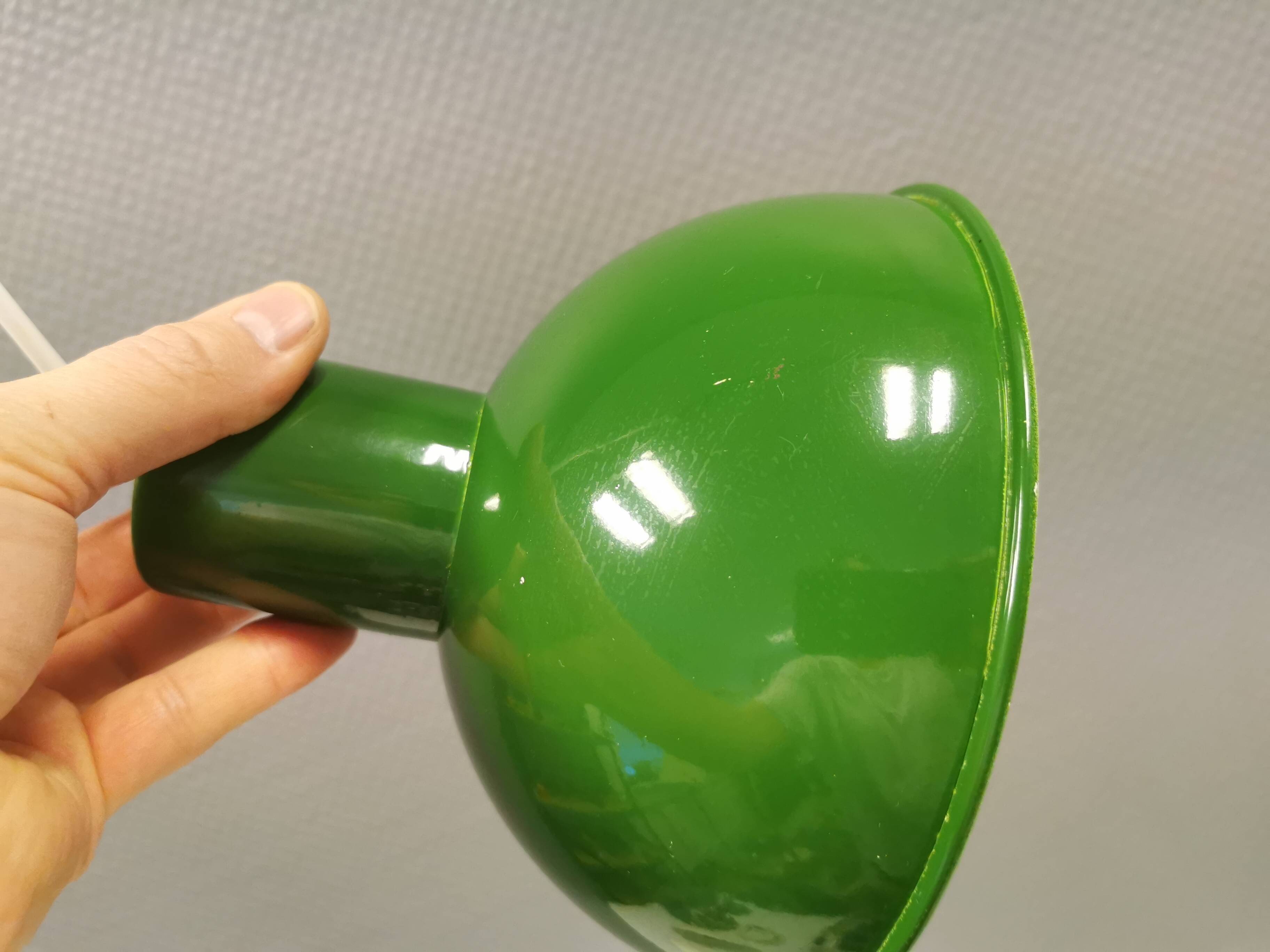 Mini bunker hanging lamp designed by Jo Hammerborg for Fog & Mørup 1974.