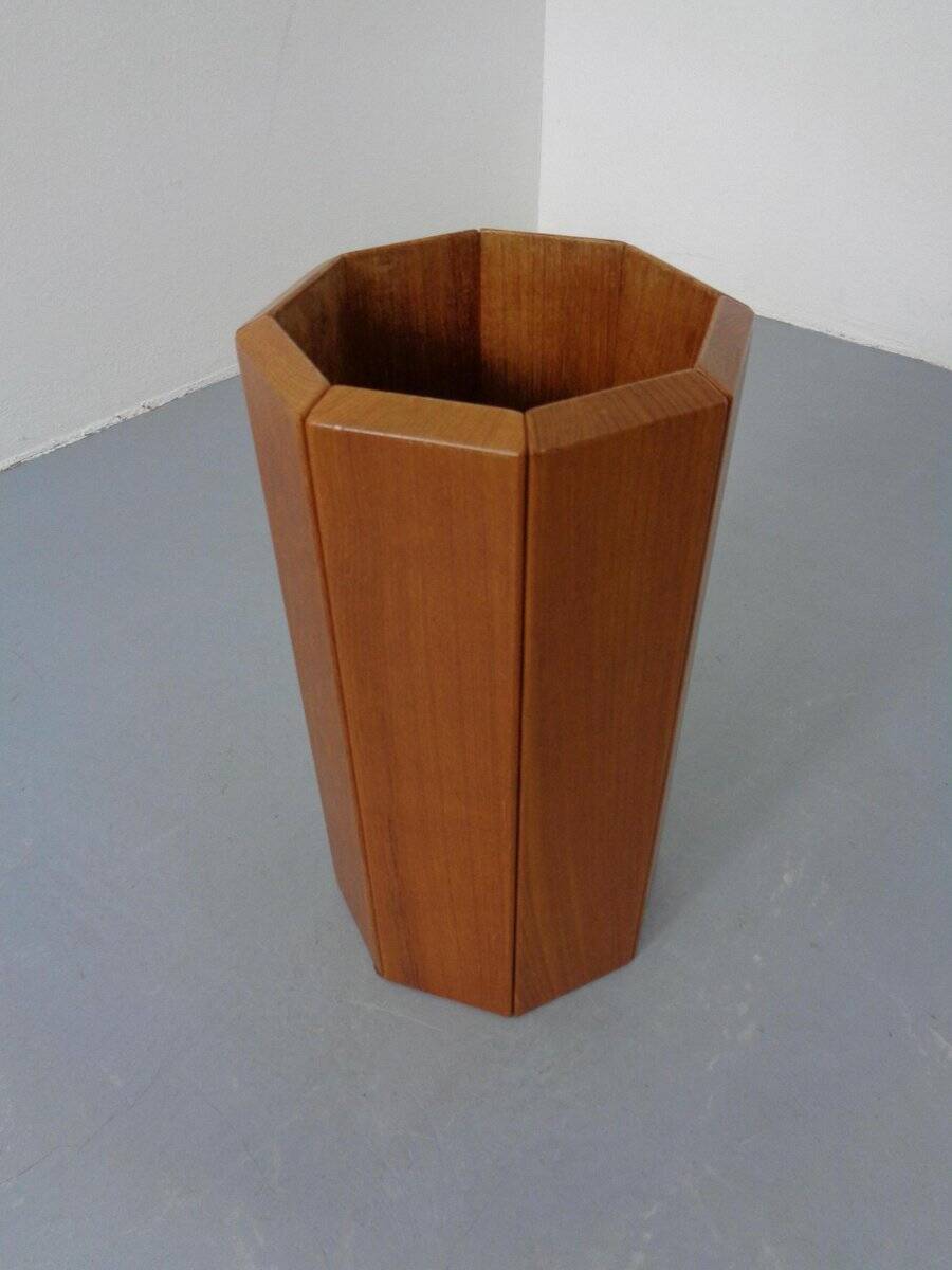 Danish Umbrella Stand in Teak by Kai Kristiansen for Vildbjerg Mobelfabrik, 1960s