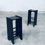 Arts and Crafts Handmade Bar Stools, France, 1920s, Set of 2