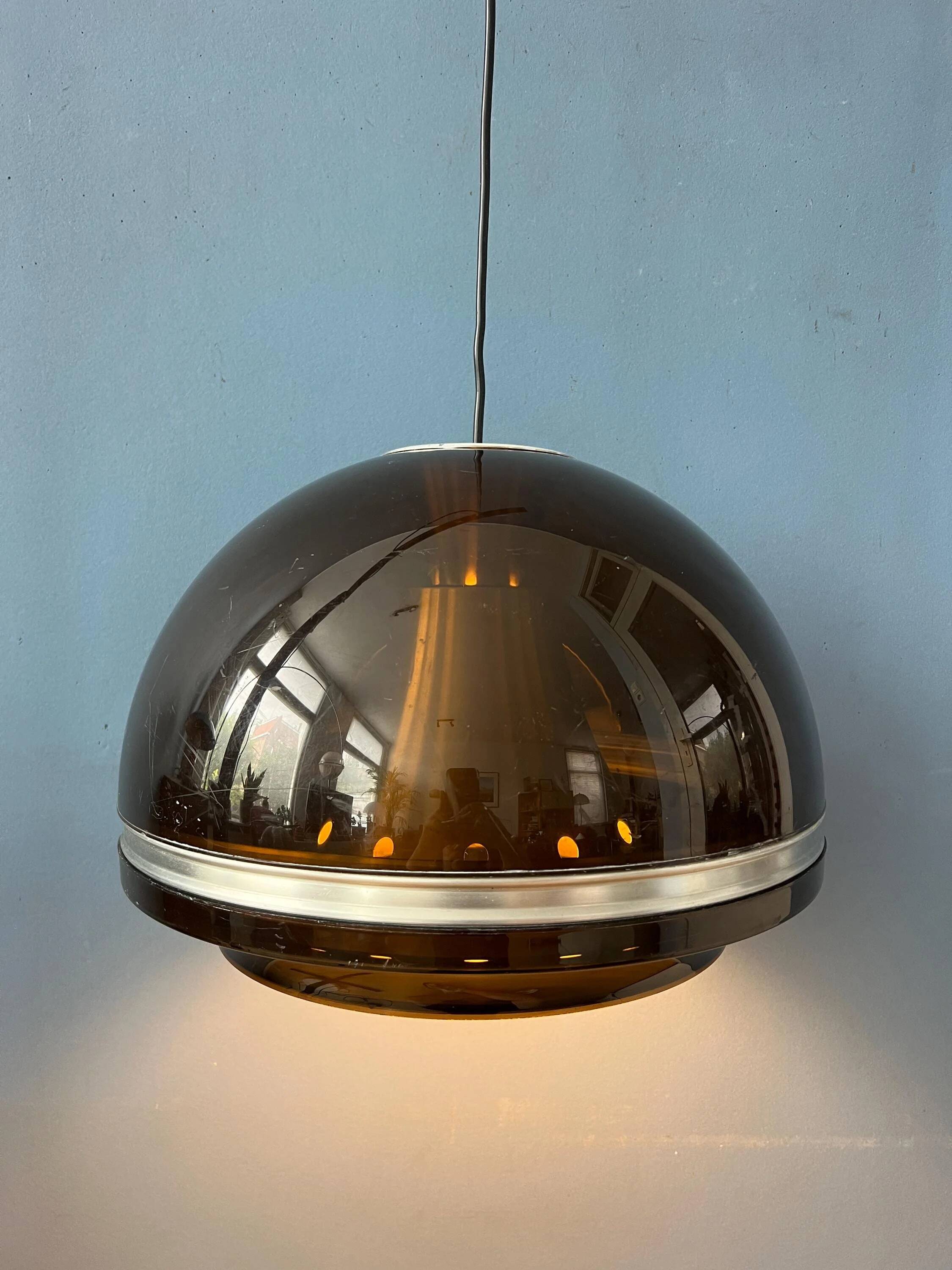 Grande suspension "Dome" Space Age "Flying Saucer" par Dijkstra