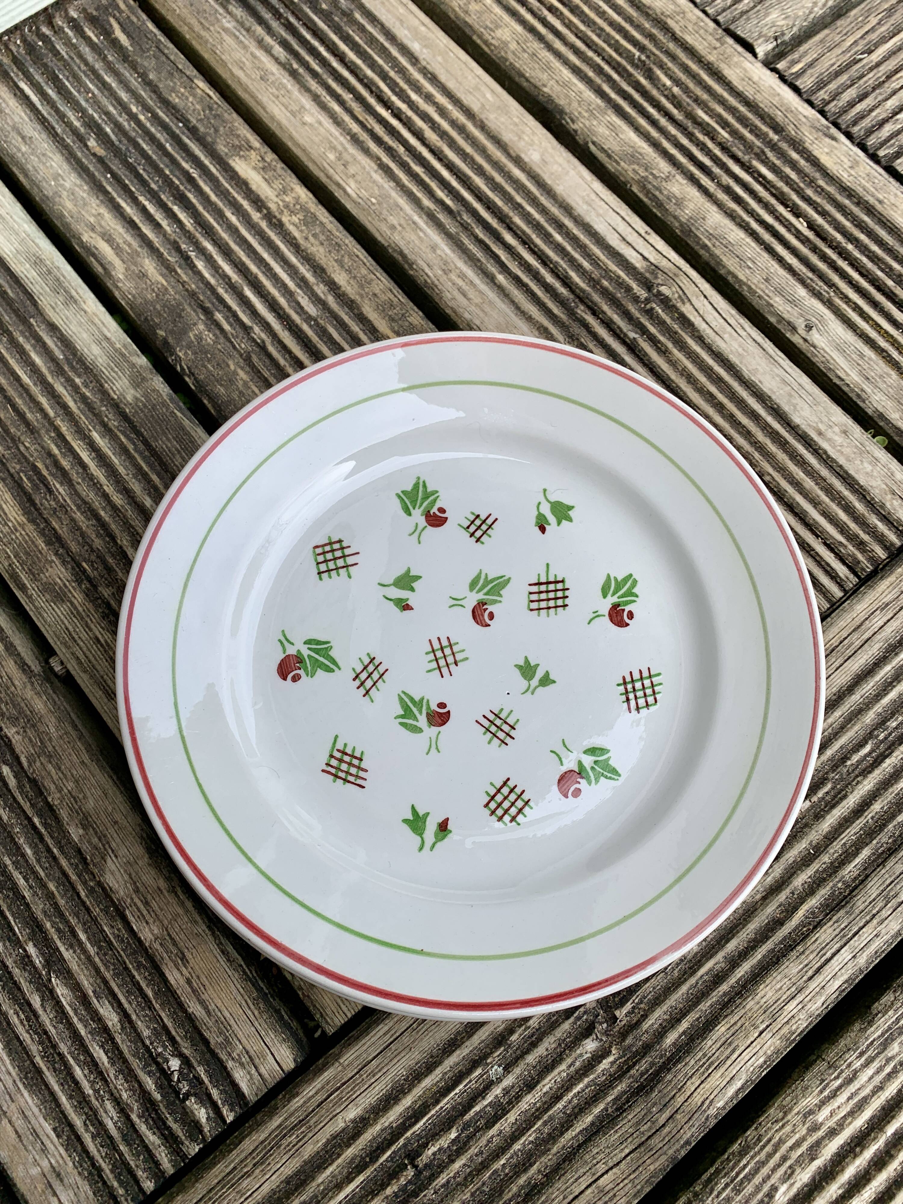 Vintage plates from Lunéville