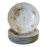 6 deep plates in Limoges porcelain in very good condition.
